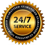 24/7 service badge